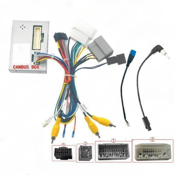 Suitable for Dodge Coolway/Fiat Fit/Chrysler 300C Android Navigation Audio Power Cable Protocol Box