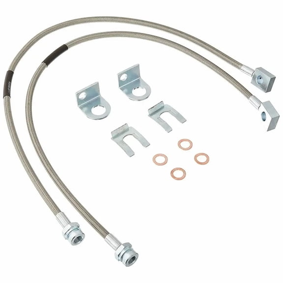 Suitable for Extended Brake Line 2 PCS Fits Jeep Wrangler TJ/Unlimited/YJ 4WD/2WD Cherokee XJ Jeep 87-06 Stainless Steel Fit Front or Rear