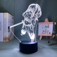 Suitable for Fairy Tail Erza Scarlet 3D LED lamp bedside lamp night