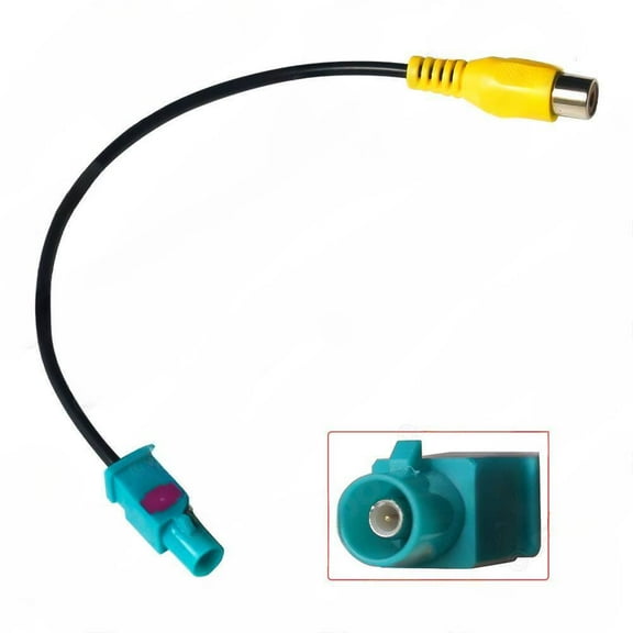 Suitable for Ford/Mercedes Benz/Land Rover/Porsche video cable FAKRA revolving RCA male connector video input cable
