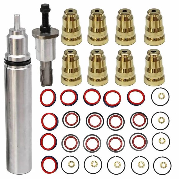Suitable for Fuel Injector Sleeve Cup Removal Tool & Install Kit with injector O-Ring, for 1994-2003 7.3L Ford Powerstroke Navistar T444E