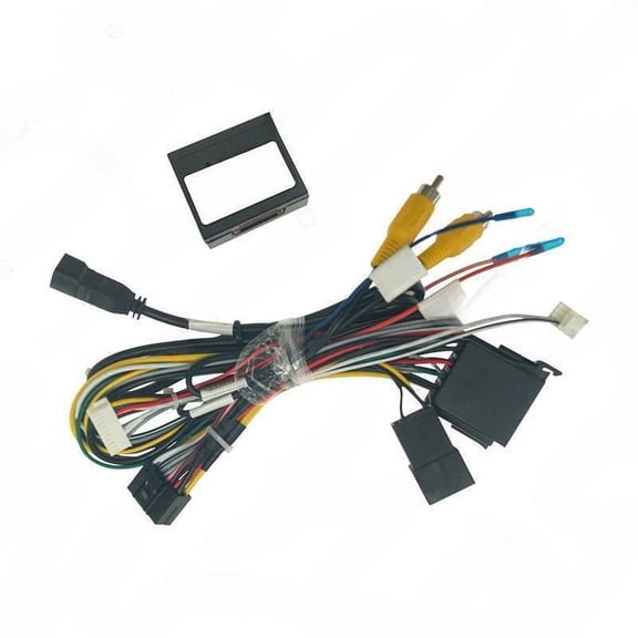 Suitable for Geely Boyue Bo Yue modified Android large screen navigation power cord 16pin audio and video tail cable+protocol box