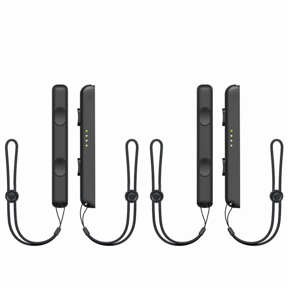 Suitable for Joy-Con Wrist Straps; Compatible with Switch Joy-Con; Replacement Wrist Straps (4-pack); Adjustable Fit (Black, 4-pack)