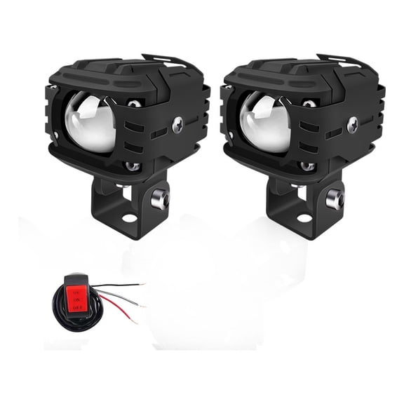 Suitable for Magnifying Glass Headlights Auxiliary LED Lights with 4-Mode Strobe 100W