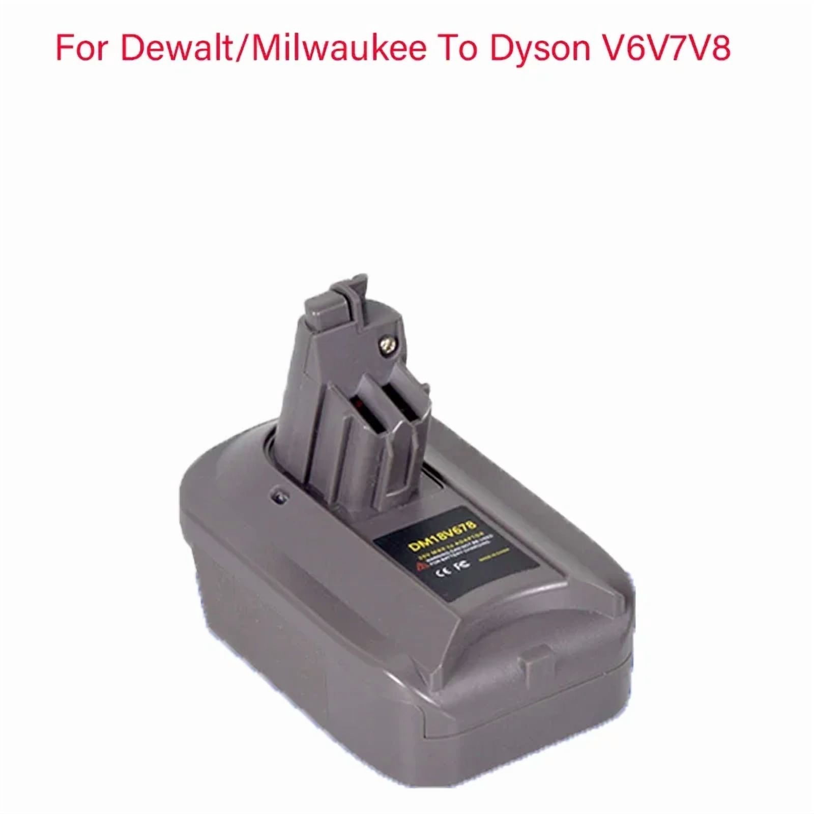 Suitable for Makita/Bosch/Dewalt/Milwaukee Battery DM18V678 BMV678 Battery Adapter Converter for Dyson V6 V7 V8 Battery Adapter