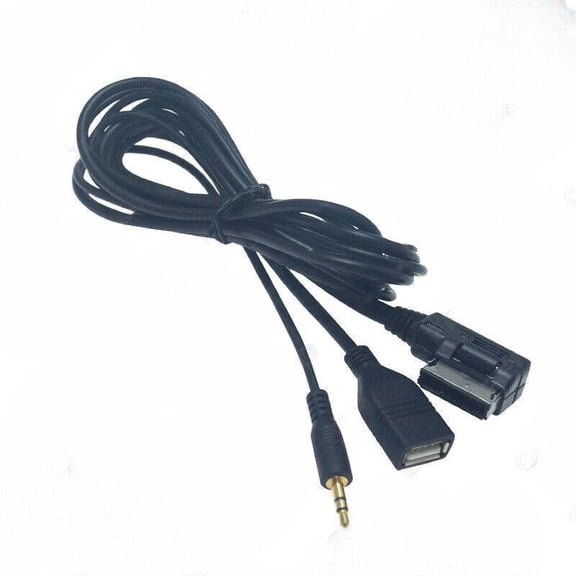 Suitable for Mercedes Benz AMI MMI interface to 3.5mm AUX male audio cable, USB car charging cable