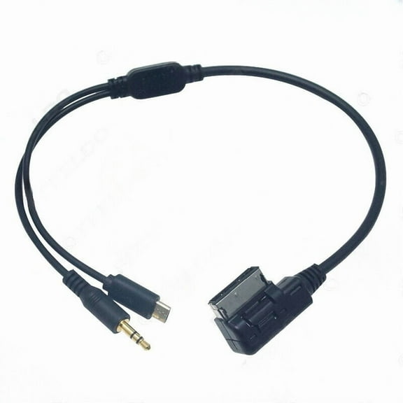 Suitable for Mercedes Benz MDI/AMI/MMI to Micro USB charging cable 3.5mm car AUX audio cable