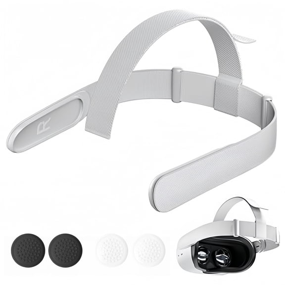 Suitable for Meta Quest 2 headband with adjustable headband strap and replaceable headband handle rocker cap set