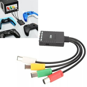 Gamepad Wireless Converter for Nintendo GameCube, Controller Adapter of 4 Controllers for NGC-Black