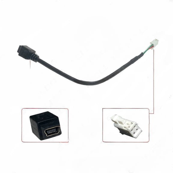 Suitable for Nissan, Ford, Chevrolet MINI USB to 4pin Android navigation USB cable, audio and video AUX adapter cable
