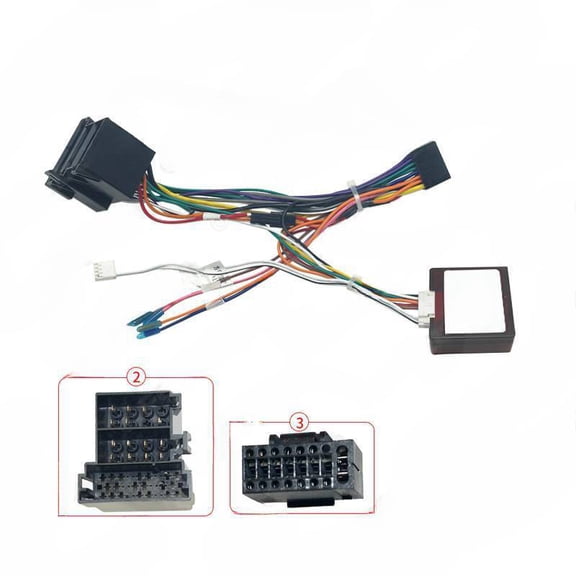 Suitable for Opel Corsa handheld communication 16P Android large screen navigation tail line power line decoding box Canbus