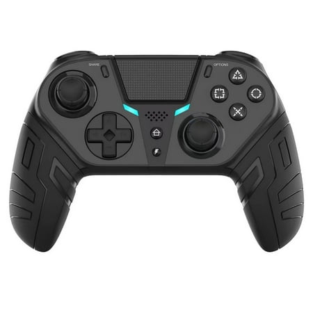Suitable for PS-4 controller, new multi-platform game controller, skin-friendly grip, remote cross key interchange, back key mapping with editing
