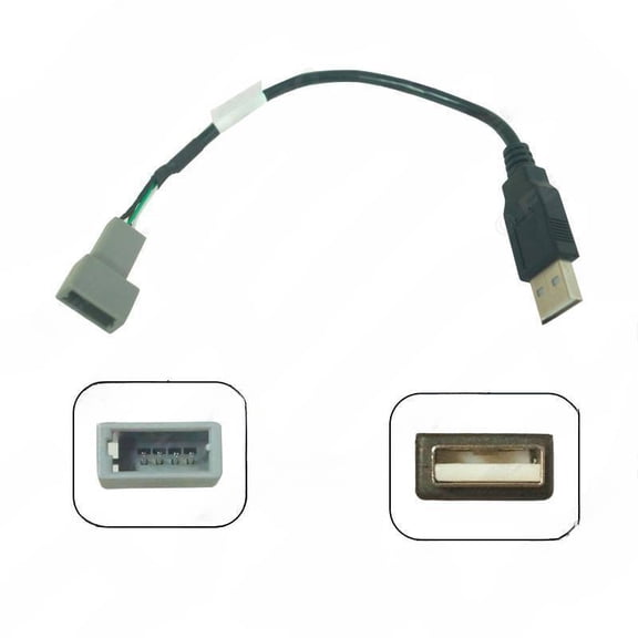 Suitable for Peugeot original car USB interface adapter cable, car audio CD/DVD navigation dedicated USB modification adapter cable