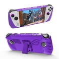 thumbnail image 1 of TPU Protective Case for ROG Ally Game Console with Back Bracket Anti-slip Protective Cover-Purple, 1 of 7