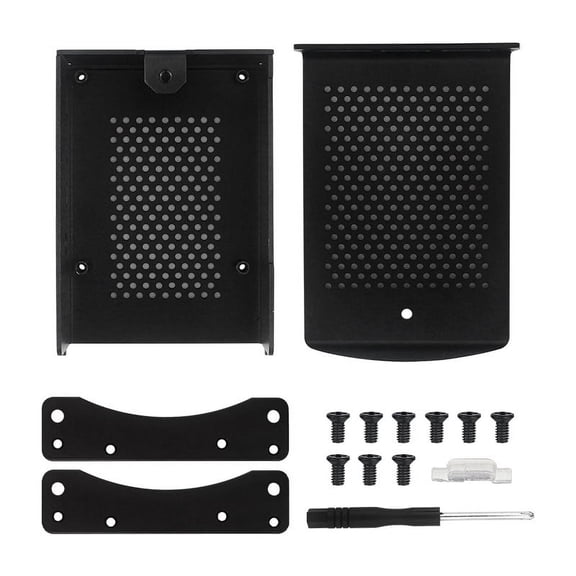 Suitable for Raspberry Pi 5 aluminum alloy shell double-sided mesh heat dissipation box