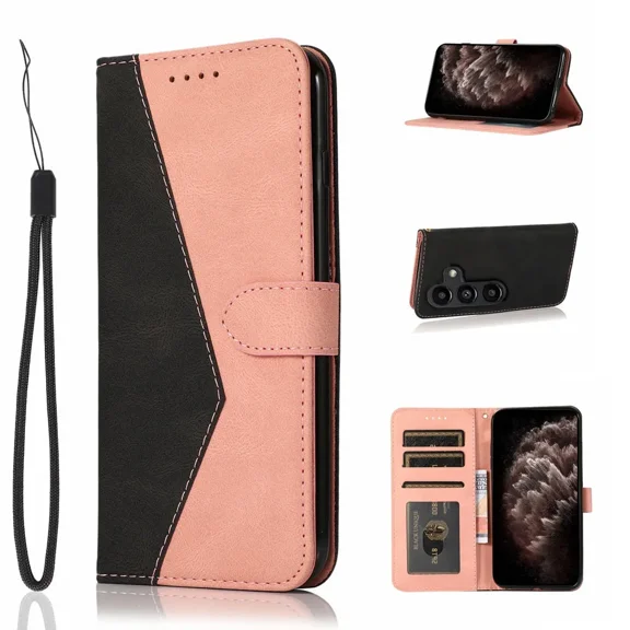 Suitable for Redmi A1 phone case, wallet cover, leather flip wrist guard, shock protection, ID credit card splicing phone case