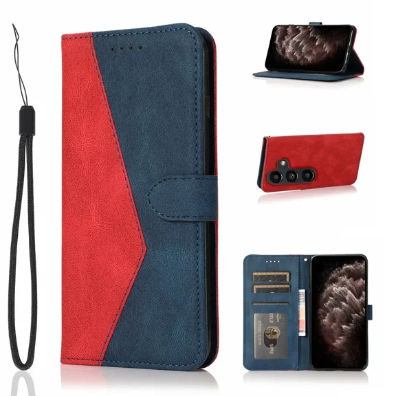 Suitable for Redmi NOTE 8T phone case, wallet cover, leather flip wrist guard, shock protection, ID credit card splicing phone case