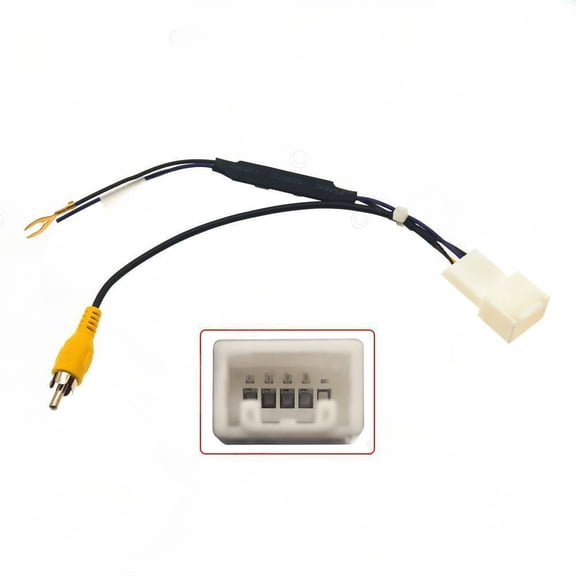 Suitable for Toyota 4Pin rear view reversing line car camera conversion line car image conversion line