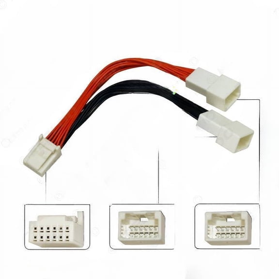 Suitable for Toyota Lexus AUX audio cable 2 to 1 car audio and video modification cable 1/2 Y connection cable