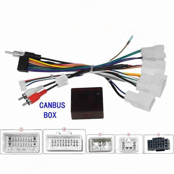 Suitable for Toyota Supremacy/Senna/RX330/Sequoia Android large screen navigation modification power cord decoding box