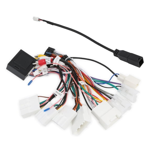 Suitable for Toyota Toyota 8-Head High-End Android Navigation Power Cord + Protocol Box (support JBL amplifier)