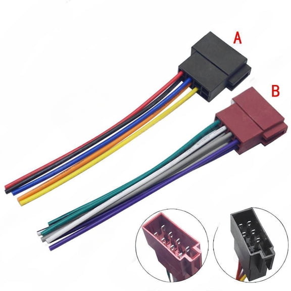 Suitable for Volkswagen/Audi/Mercedes Benz ISO modification line, DVD power speaker harness plug, radio CD audio cable