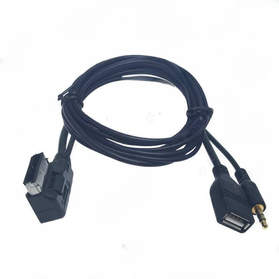 Suitable for Volkswagen Audi S5 Q5 MDI AMI MMI interface USB+3.5mm AUX audio cable charging cable