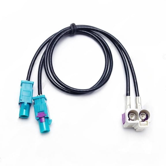 Suitable for Volkswagen RCD510 RNS510 RCD310 FAKRA II two to two receiver antenna adapter cable