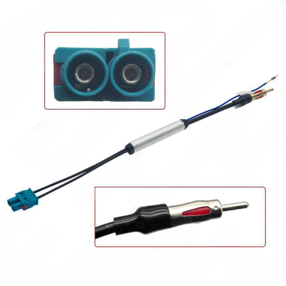 Suitable for Volkswagen Touareg/Cayenne/Audi with amplifier radio FAKRA dual head radio antenna conversion cable