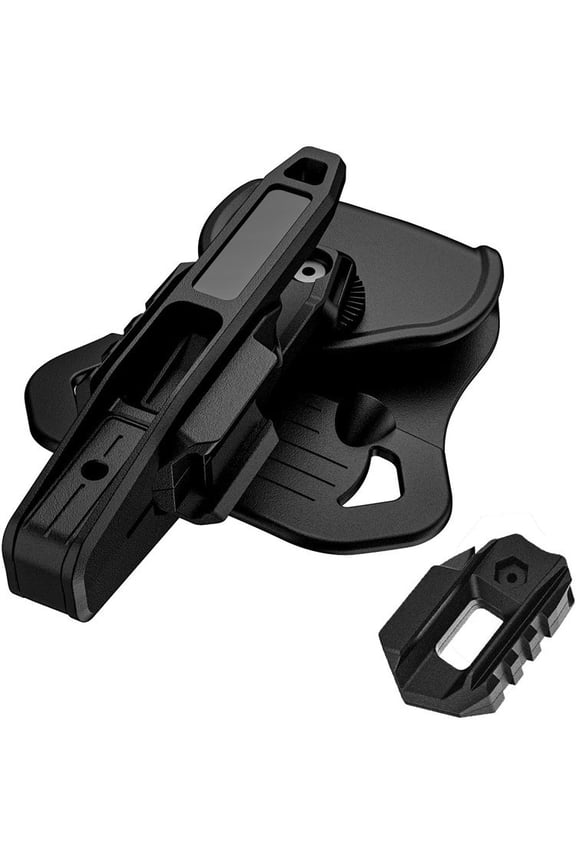 Suitable for all Double Stack Glock 9mm/SW40/357 holsters with integrated rails