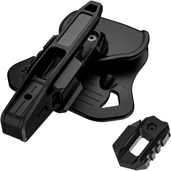 Suitable for all Double Stack Glock 9mm/SW40/357 holsters with integrated rails