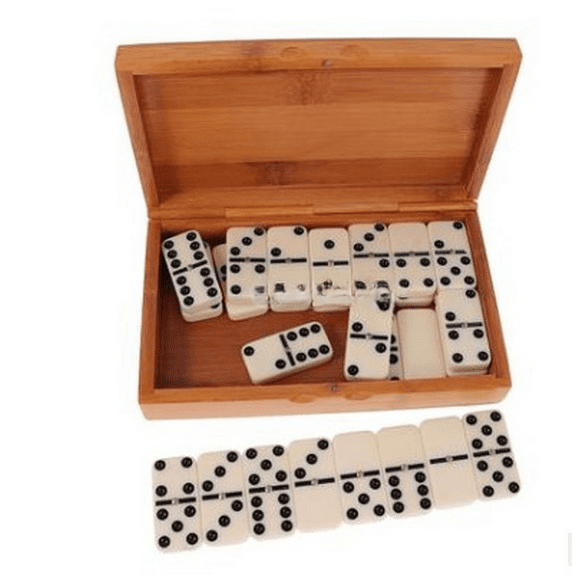 Suitable for multiple scenarios Entertainment Bamboo Box Domino Ivory Carton Bone Card Fun Casual Game Card Puzzle Game