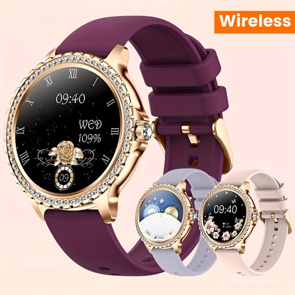 Suitable for women's wireless communication, smart fashion watch, women's leisure and sports intelligent detection watch