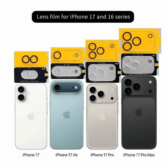Suitable for iPhone 17 and 16 series lens film, 3D integrated transparent all inclusive protective lens integrated silk screen all inclusive lens film