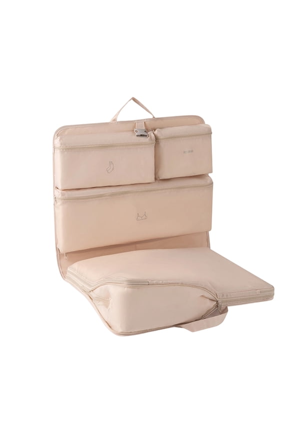 Suitcase Organizer, Expandable Travel Luggage Organizer, Hanging Trip Shelves,Travel Packing Cubes,Compressible Storage Bag for Travel and Portable Clothing Organizer