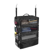 Suitcase Organizer Travel Bags Organizer for Luggage, Compression Hanging Packing Cubes for Carry-on Suitcase, Collapsible Travel Shelves for Closet Hotel Room Use
