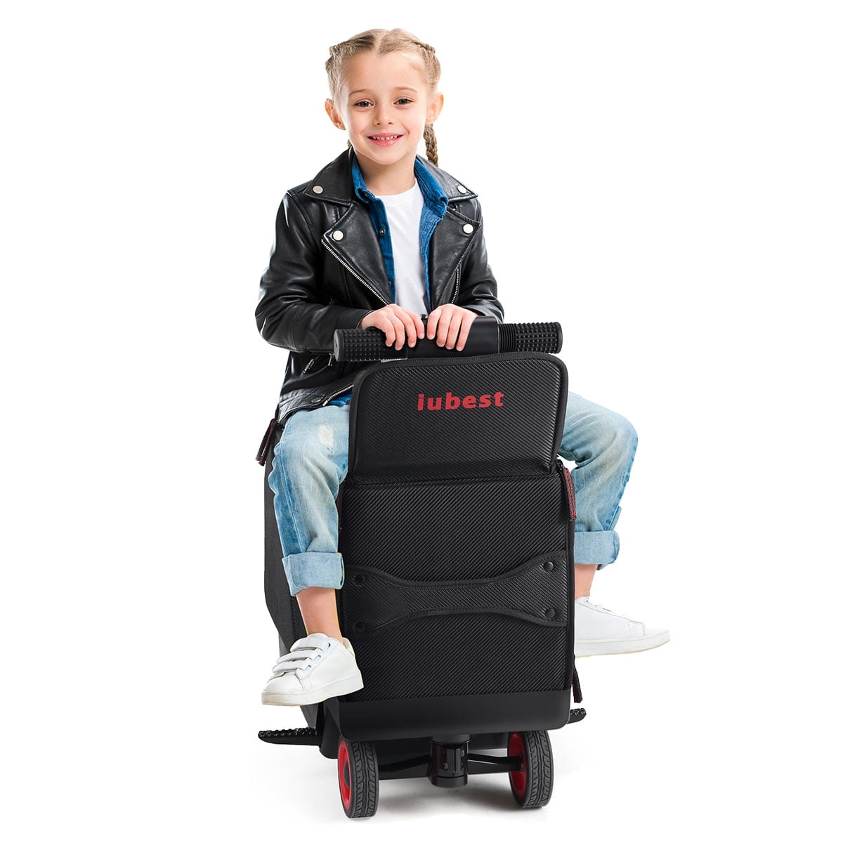 Suitcases Ridable Suitcase-Rideable Electric Suitcase with Detachable Battery Support USB ...