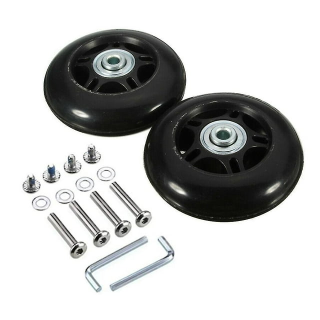 Suitcase Roller Casters Heavy Duty Wheel Silentwheel Flexible Swivel