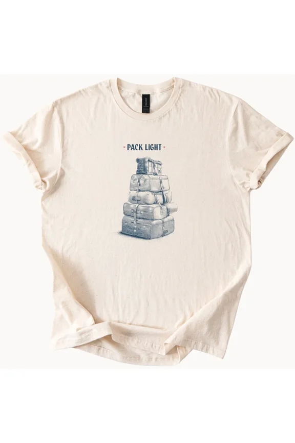 Suitcase Stack Tee Pack Light Graphic Travel Shirt Size S-5Xl Heygategoo Tee