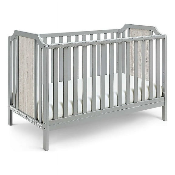 Suite Bebe Brees Crib in Gray and Graystone Finish