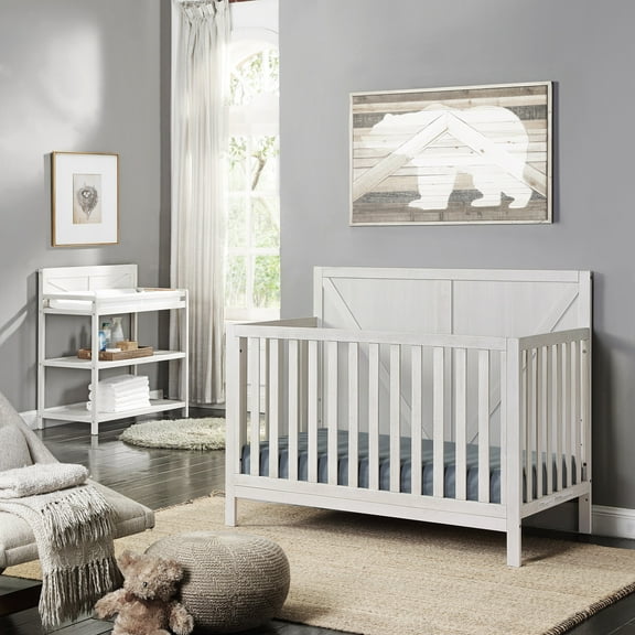 Suite Bebe Barnside Lifetime 4-in-1 Crib, Washed Gray