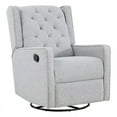 thumbnail image 1 of Suite Bebe Bryton Fabric Tufted Gliding Swivel Recliner in Brushed Tweed, 1 of 9