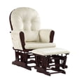 thumbnail image 1 of Suite Bebe Cleo Glider and Ottoman in Espresso Finish with Beige Cushion, 1 of 3