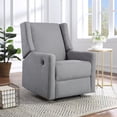 thumbnail image 1 of Suite Bebe Pronto Wingback Electric Power – Modern Nursery or Living Room Recliner, Gray, 1 of 10