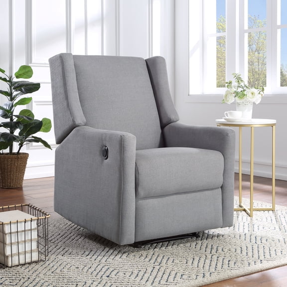Suite Bebe Pronto Wingback Electric Power – Modern Nursery or Living Room Recliner, Gray