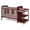 thumbnail image 1 of Suite Bebe Ramsey 3-in-1 Convertible Crib & Changer Combo in Cherry, 1 of 8