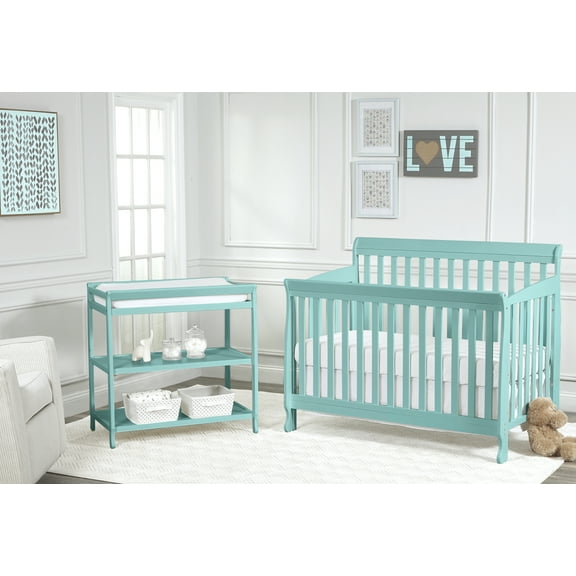 Suite Bebe Riley 4-in-1 Convertible Crib, Turquoise Finish