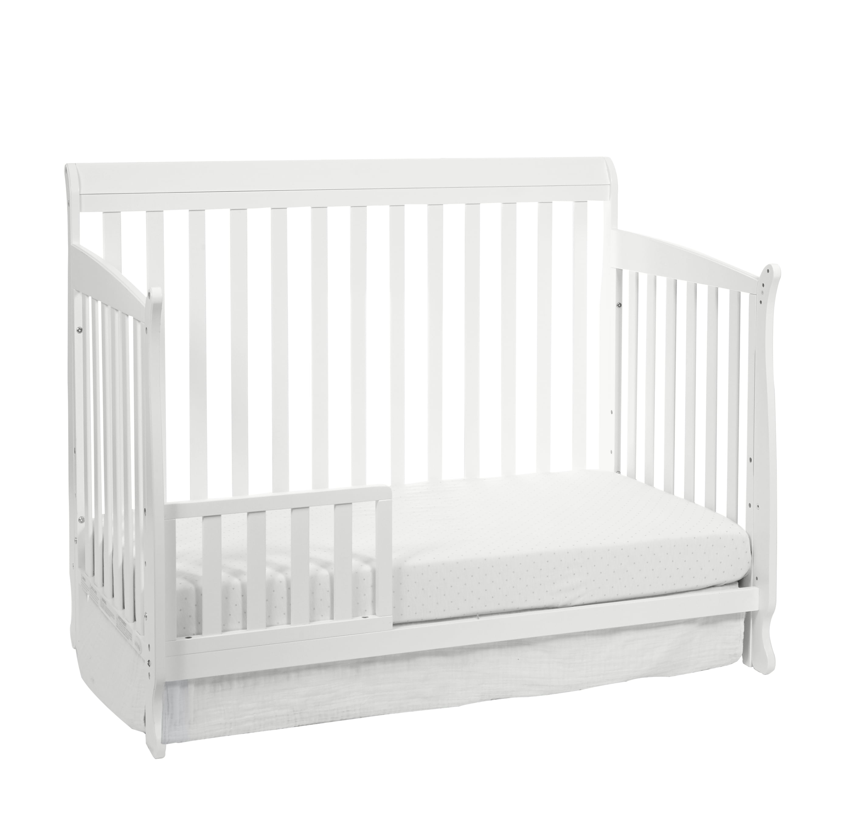 Suite Bebe Riley Crib and Toddler Guard Rail Bundle, White