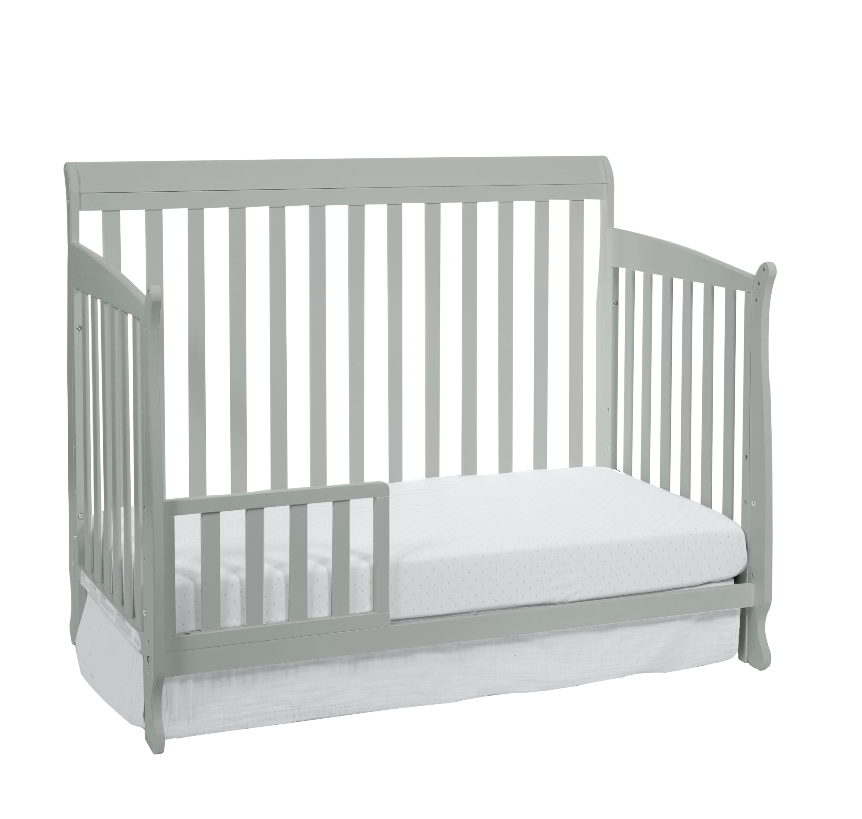 Suite Bebe Riley Traditional Crib and Toddler Guard Rail Bundle,  Gray