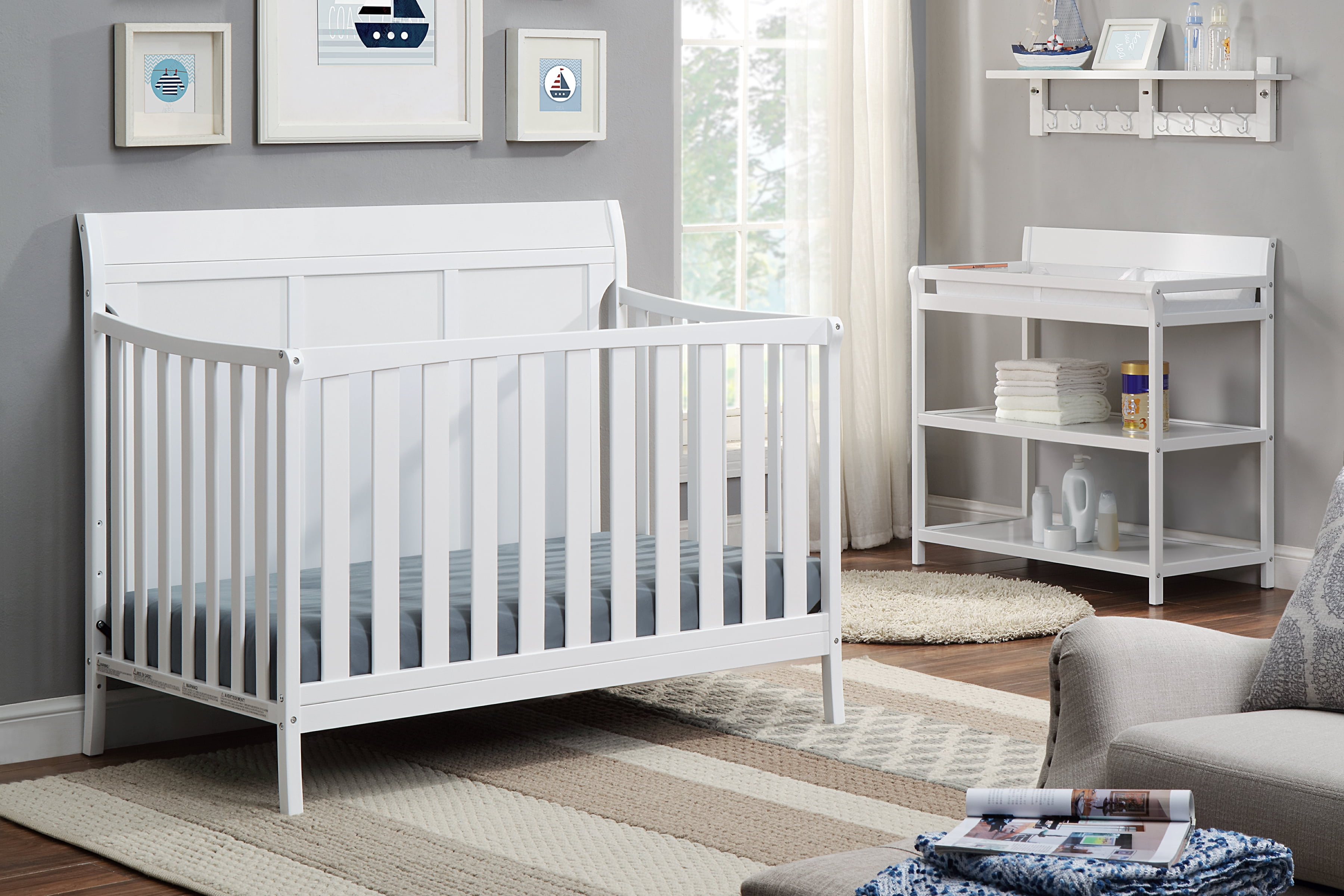 Suite Bebe Shailee Lifetime 4-in-1 Crib, White